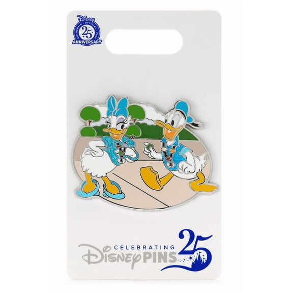 Disney Parks Donald And Daisy Duck Meet To Pin Trade Pin New With Card