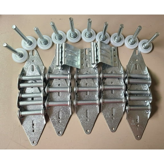Garage Door Hardware Kit for 16x7 Includes Hinges,13 Ball Rollers & Top Fixtures