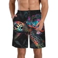 thumbnail image 1 of Balery Colorful Plant Turtle A Traje de Baño Estilo Hawaiano para Hombre, Shorts de Secado Rápido con Bolsillos-XX-Large, 1 of 6