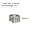 thumbnail image 2 of Uxcell 1/4-28 UNF 1.0D 304 Inserciones de rosca de acero inoxidable 10 Pack, 2 of 5