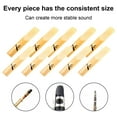thumbnail image 6 of NIBOLOG 10Pcs/Set Clarinet Reed Skin-Friendly Anti-Corrosion Lightweight Smooth Wood Portable Tenor Clarinet Reed for Musician, 6 of 8