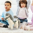 thumbnail image 2 of Hearth & Gear Cheval en Peluche Réaliste avec Doux pour Enfants et Adultes Collectionnable, 2 of 5