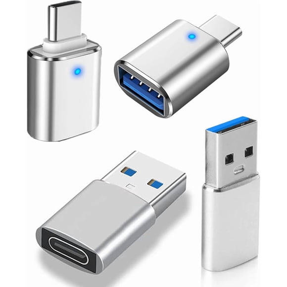 USB Hub 3.0, USB Splitter1 in 4 Out, USB Extender USB Adapter Multiple Port, 4Pcs USB to USBC-C Adapter, USB C to USB Adapter, USB A to USB C Adapter Type C OTG Adapter (4Pcs Adapter)