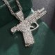 thumbnail image 4 of Collar con colgante de pistola Iced Out para hombre, gargantilla de subametralladora con personalidad, estilo Hip Hop, Rock, Punk, joyería para fiesta callejera, regalo, 4 of 4