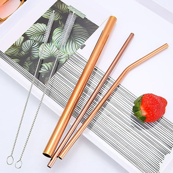 Needhep Memorial day Cloud StrawClear Reusable Straw,Reusable Straws Travel,Stainless Steel Straws,Straw Cover Cap For Cup 30 40 Oz ()