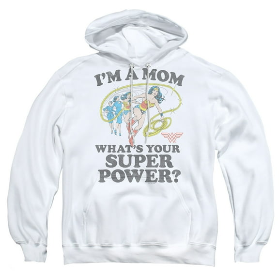 Wonder Woman I'm A Mom Unisex Adult Pull-Over Hoodie