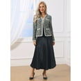 thumbnail image 2 of DARING DIVA Women's Long Sleeve Open Front Casual Knit Jacket S Black, 2 of 7