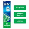 thumbnail image 1 of Ziploc Produce Bags Large, 15 Bags, 15 Bags, 1 of 3