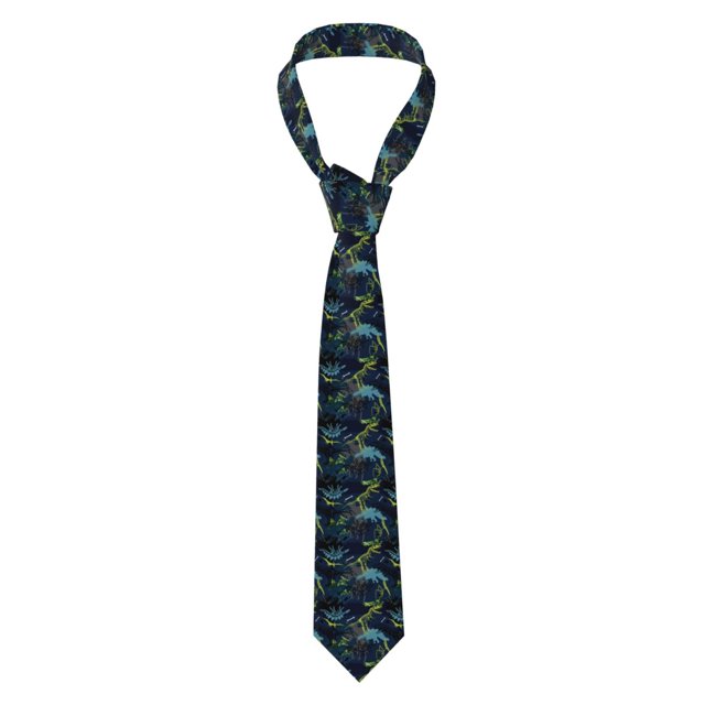 Balery Cartoon Dinosaur Corbata Clásica de Seda para Hombre, Corbata Tejida Jacquard, Corbatas Formales para Negocios y Bodas