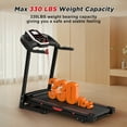 thumbnail image 3 of Folding Treadmills for Home - 3.5HP Portable Foldable with Incline, Electric Treadmill with 12 Preset Programs, Indoor Workout Treadmills, 3 of 12