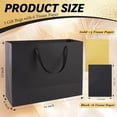 thumbnail image 3 of 3 Pack  Black  Bags with Handles - Includes 9 Tissue Papers, 16x6x12 Inches for Men Birthday Party, Wedding, Shopping Business, Easter, Holidays, Father's Day, Mother's Day ( - 3 count), 3 of 6