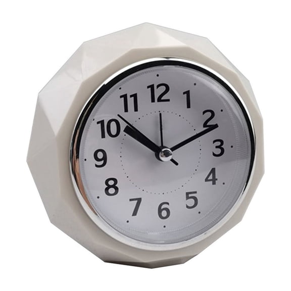 Cut Silent Alarm Clock with Night Light & Snooze Function for Bedside Office Study Room, Battery Operated Desktop Clock with Melody Alarm, Modern Decorative Time Clock for Desktop Display
