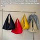 thumbnail image 3 of Bolso tote texturizado de color liso para mujer, bolso de mano de gran capacidad y versátil para llevar debajo del brazo, color caqui, 3 of 5
