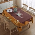 thumbnail image 2 of Thanksgiving Day Table Cover Waterproof Spillproof Tablecolths Table Covers Thanksgiving Fall Maple Pumpkin Table Cover for Thanksgiving Background Indoor Outdoor Birthday Rectangle,60x84inch, 2 of 5