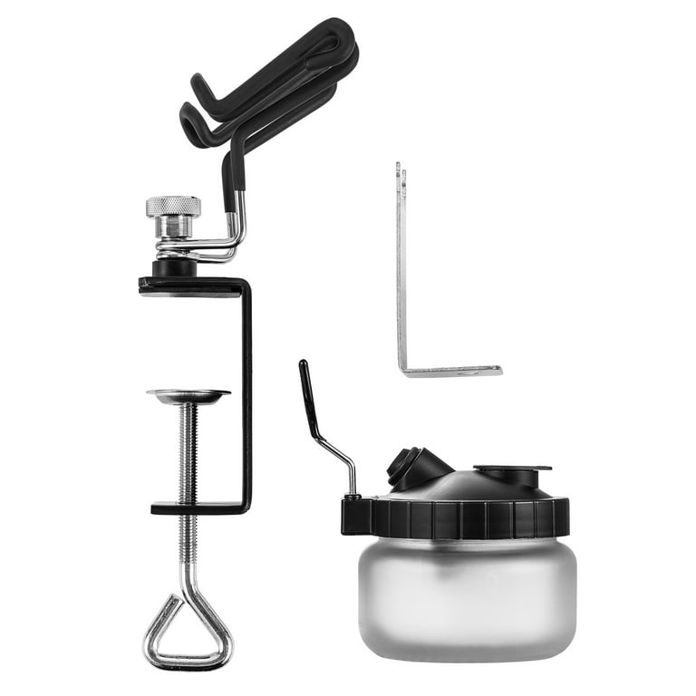 Master Airbrush Deluxe Airbrush 3 in 1 Cleaning Pot with Holder; Cleans Airbrush, Holds Airbrush, Color Palette Lid