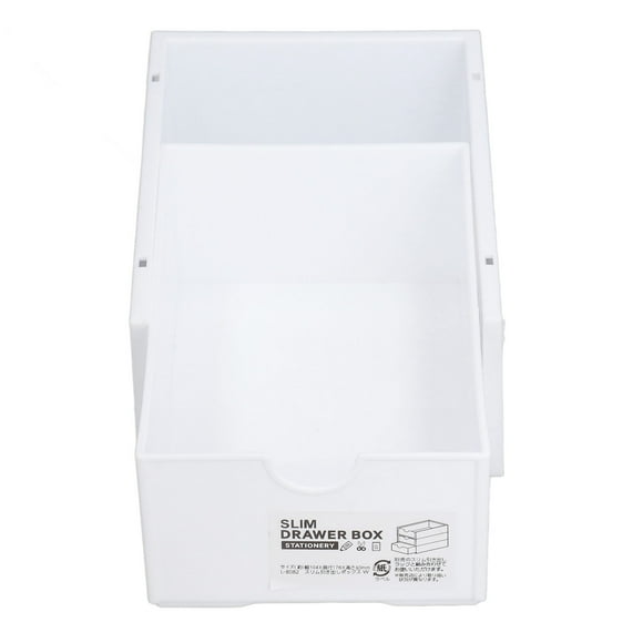 Caja de almacenamiento Material PP apilable Almacenamiento clasificado de gran capacidad Caja de cajones resistente y duraderaBlanco