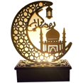 thumbnail image 1 of Luces de estrellas lunares LANNMXG decoraciones de Ramadán luz de noche LED para Ramadán Eid lámpara de mesa decorativa luna St, 1 of 4