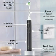 PHILIPS Sonicare Electric Toothbrush, DiamondClean Power Rechargeable Toothbrush, Black