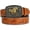Style 1, variant on PU Embossed Hand Painted Belt Golden Horse Pattern Belts Adjustable Leather Strap Vintage Engraved PU Leather Belts for Jeans