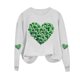 thumbnail image 4 of RKSTN Women's St Patrick's Day Sweatshirt Plus Size Crewneck Irish Gift St Patricks Luckys Shamrocks Graphic Print Hoodless Sweatshirts Top Womens Casual Round Neck Loose Fits Long Sleeve T Shirts, 4 of 5