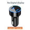 thumbnail image 2 of 4.8A 5V Car Chargers,2 Ports Fast Charging,Universal Aluminum Dual USB Car-charger Adapter For Motorcycle Marine Boat RV ATV ,Easy to Use, 2 of 6