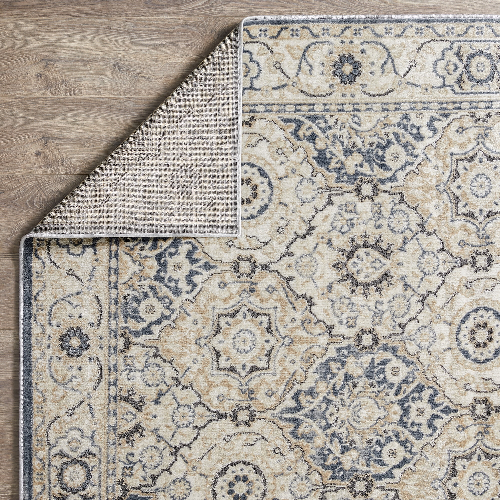 Loomaknoti Kehleigh Dravan 6' x 9' Beige Oriental Indoor Area Rug