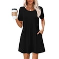 thumbnail image 1 of Soldes d'Été! Robe d'Été Aguichant à Manches Courtes et Col Rond, Imprimée, pour Femme. Parfait pour une Sortie Ou une Soirée Décontractée. Offres Exceptionnelles du Jour!, 1 of 9