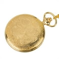 thumbnail image 6 of Gold Plated Anti-Tarnish Pocket Watch with Small Openface Easy to Read Time, PW-61-Gold, 6 of 6
