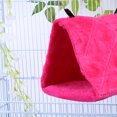 thumbnail image 3 of Adorable Bird Sleeping Bed Parrot Hammock Warm Plush Birds Nest Pet Hanging Hut for Home Cage Bird Parrot (Rosy, Small Size), 3 of 4