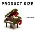thumbnail image 4 of Piano Christmas Ornament, Piano Player Tree Decoration, Acrylic 2D Flat Instrument Ornament, Piano Hanging Decorations, Keepsake for Music Lovers, Musician Gift, 4 of 6