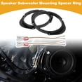 thumbnail image 2 of Adaptador de espaciador de altavoz tweeter Unique Bargains para Mazda 8 2011-2015 Puertas delanteras y traseras ABS negro con arnés de cableado de audio a prueba de agua, 2 of 7