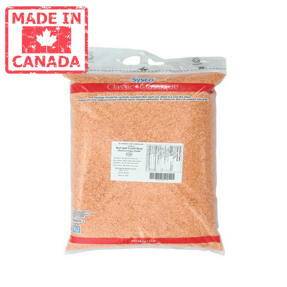 Sysco Classic Bean Lentil Red Split 10KG/22LBS- Canadian Made