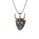 thumbnail image 2 of Prajna Ghost Pendant Necklace Personality Halloween Mask Stainless Steel Necklace Jewelry, 2 of 6