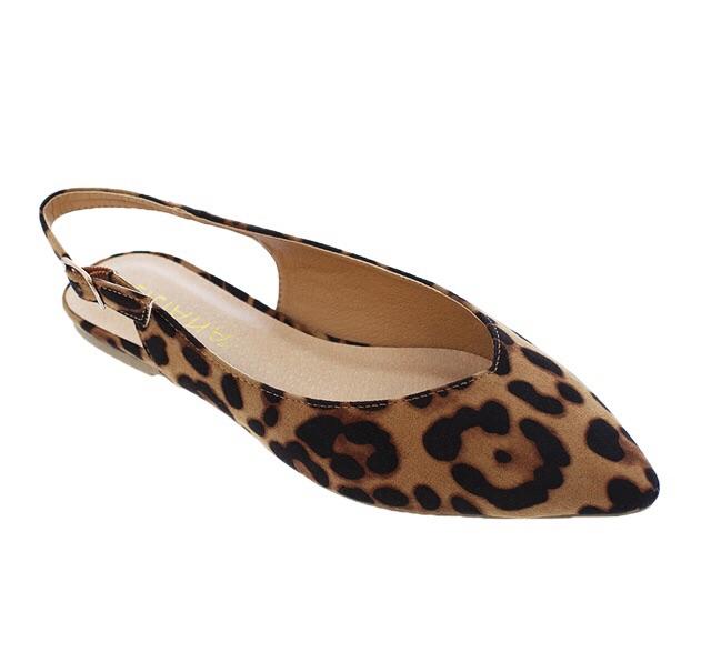 leopard print slingback flats