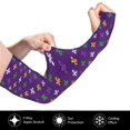 thumbnail image 3 of Sun Protection Arm Sleeves for Men Women, Purple Mardi Gras Sleeves to Cover Arms with Thumb Hole Cooling Sleeve, 3 of 6