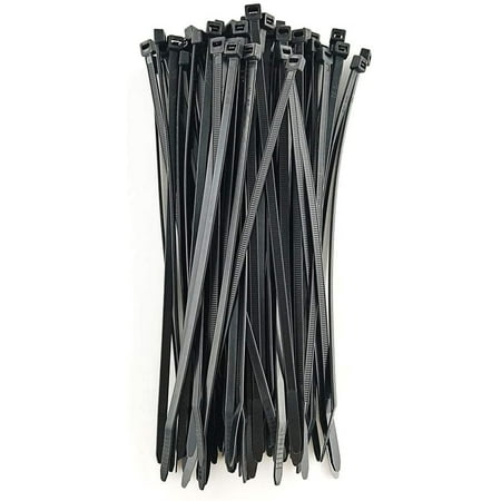 100 Fascette Stringicavo Regolabili, Riutilizzabili, Con Gancio E Anello, Colore: Nero - Foto 10