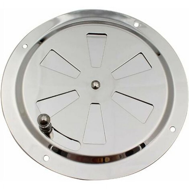 Rejilla de Ventilación NQ Redonda Ajustable de Acero Inoxidable 125 mm