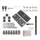 thumbnail image 1 of Kit de plantilla para perforar madera 3 en 1, guía para perforar madera, perforadora para carpintería, localizador de brocas para conectar placas Negro, 1 of 9