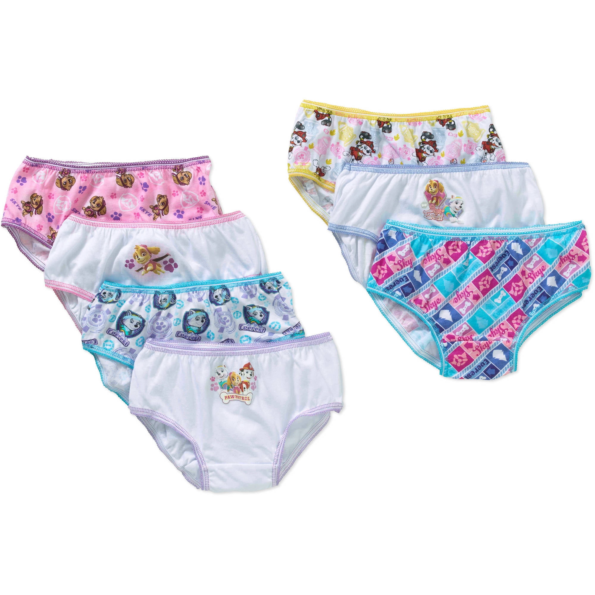 Paw Patrol Girls Underwear 7 Pack Briefs, Sizes 4-8 Algeria