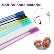 6pcs Silicone Glasses Straps, TSV Anti-slip Eyewear Retainers, Colorful Sunglass String Holders, Eyeglass Rope