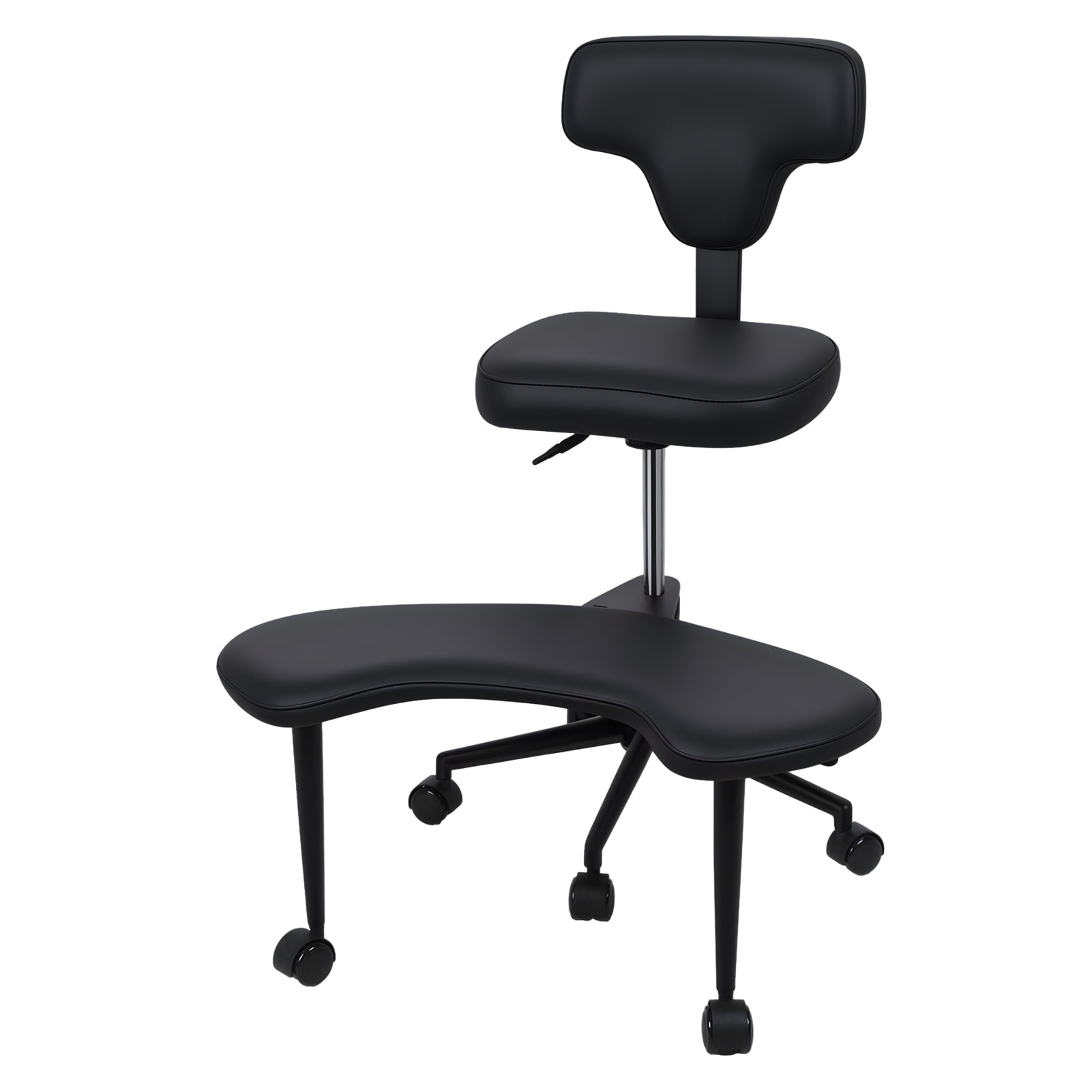 TidBay ADHD Desk Chair, ADHD Chair for Adults, Cross Legged Office Chair with Wheels, Criss Cross Desk Chair with Lumbar Support and Height Adjustable