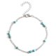 thumbnail image 1 of Guardurnaity Tobillera en capas oro plata estilo simple joyería estética accesorio de moda pulseras de tobillo para mujeres niñas plata Type3 NO3 Guardurnaity AP009796-02, 1 of 6