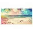 thumbnail image 2 of Plage Tropicale Colorée Sérénité - Grande Impression sur Toile de Bord de Mer, 2 of 3