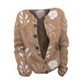 thumbnail image 4 of Kaondbfi Women's Cardigan, Fall Cute Print Open Front Knit Cardigan Sweater Winter Casual Loose Button Down Long Sleeve Coat Winter Coat for Women, 4 of 4