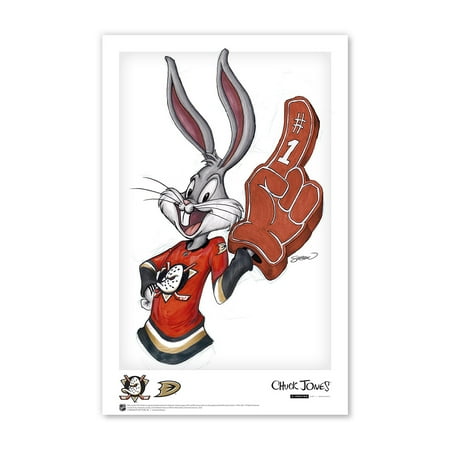 Bugs Bunny Anaheim Ducks 11 x 17 Looney Tunes Poster Print