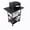 black, variant on 3-Tier Printer Stand, Industrial Mobile Printer Table with Storage Shelves, Heavy Duty Rolling Printer Cart on Wheels with Lockable Casters, Anti-Fall Guardrail, Waterproof Board, for Home Office