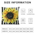 thumbnail image 5 of Nawypu  Sunflower Pillow Covers, Buffalo Plaid Sunflower Decor Summer Pillow Covers for Couch Sofa Indoor Outdoor Yellow Sunflower Bee Pillows Summer Decorations, 5 of 5