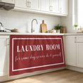 thumbnail image 3 of Laundry Cabinet Curtains for Shelves, Pure Red Minimalist Solid Color Modern Art Privacy Curtain for Closet Self Adhesive, Dust-Proof Drapes for Closet Storage Room Classroom Doorway, 32"W x 55"L, 3 of 9