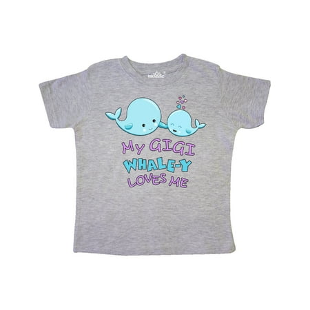 

Inktastic My Gigi Whale-y Loves Me Gift Toddler Boy or Toddler Girl T-Shirt