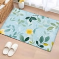 thumbnail image 3 of Spring Green Leaf Front Door Rugs 2x3 ft Pastoral Leaf Yellow Flower Plant Small Rug for Entryway Non Slip Washable Bathroom Door Mat Absorbent Floor Mat for Indoor Entrance, 3 of 9